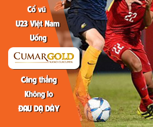 Cổ vũ u23 uống Cumargold không lo đau dạ dày vì căng thẳng