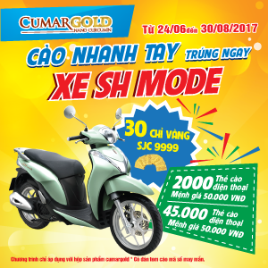 chương trình khuyến mại Cumargold hè 2017