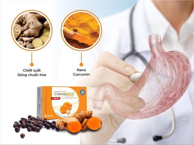 Bộ đôi Nano Curcumin và Chiết xuất Gừng chuẩn hóa - giải pháp mới cho viêm loét dạ dày