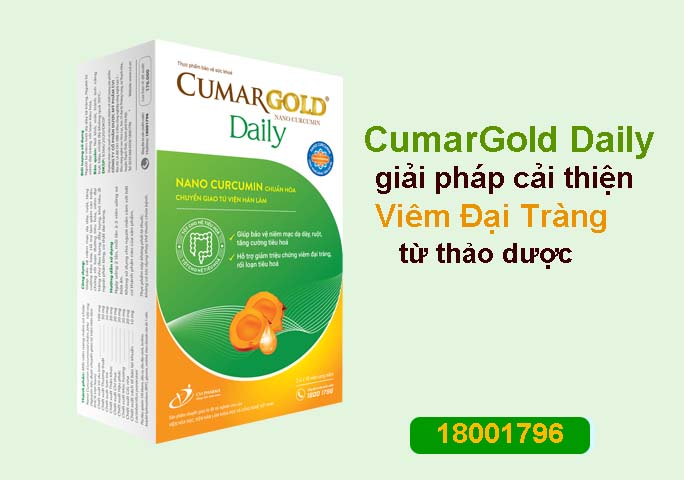 Sử dụng sản phẩm CumarGold Daily – giải pháp cải thiện viêm đại tràng từ thảo dược