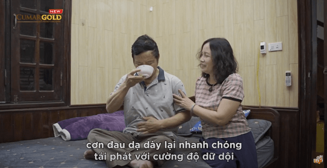 Vợ chú Lương luôn bên cạnh động viên, chăm sóc sức khoẻ cho chồng